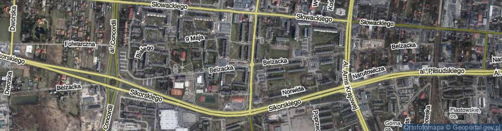 Zdjęcie satelitarne Rondo Osieckiej Agnieszki rondo.